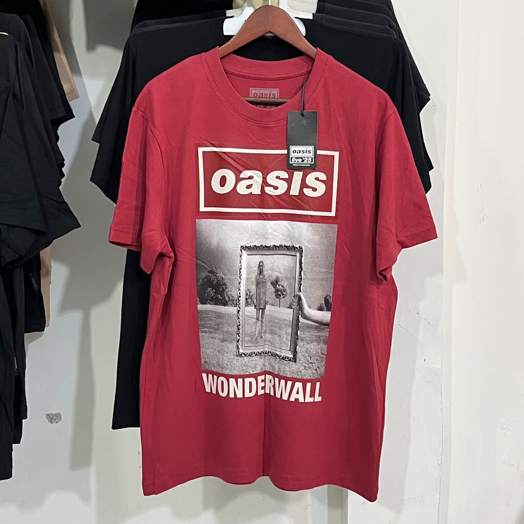 OASIS - WONDERWALL SINGLE COVER MAROON