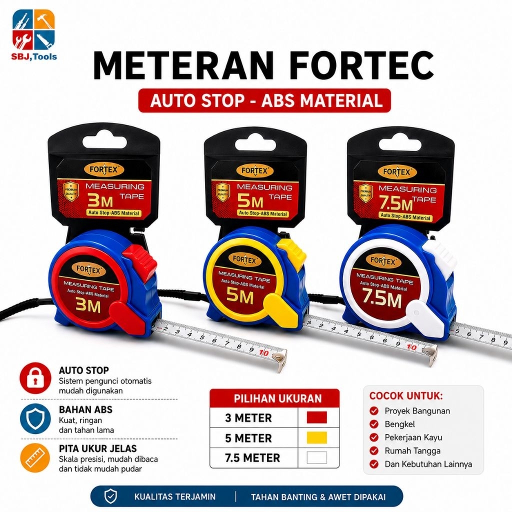 เครื่องวัด Fortec Auto Stop ABS (3M / 5M / 7.5M)
