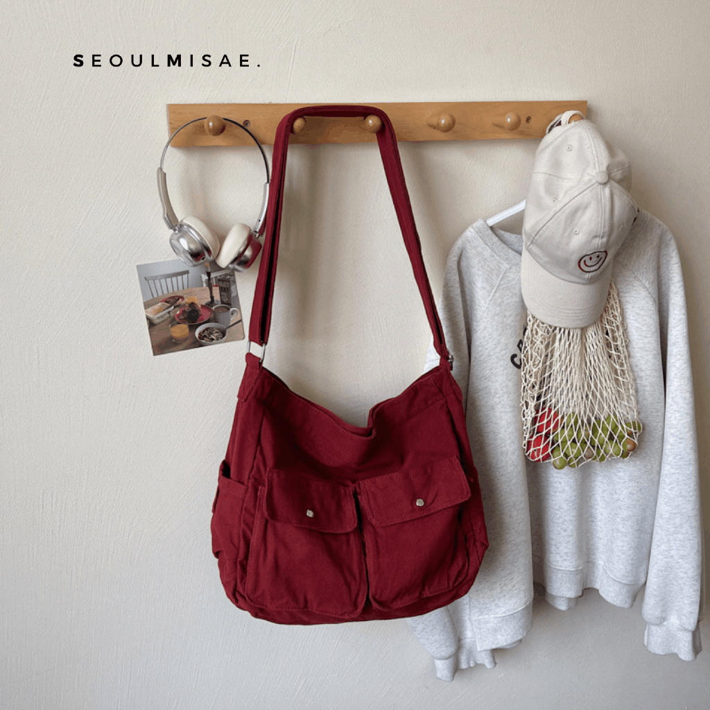 SEOULMISAE - Inseo Shoulder Bag Nylon Daily Stylish Womens Bag