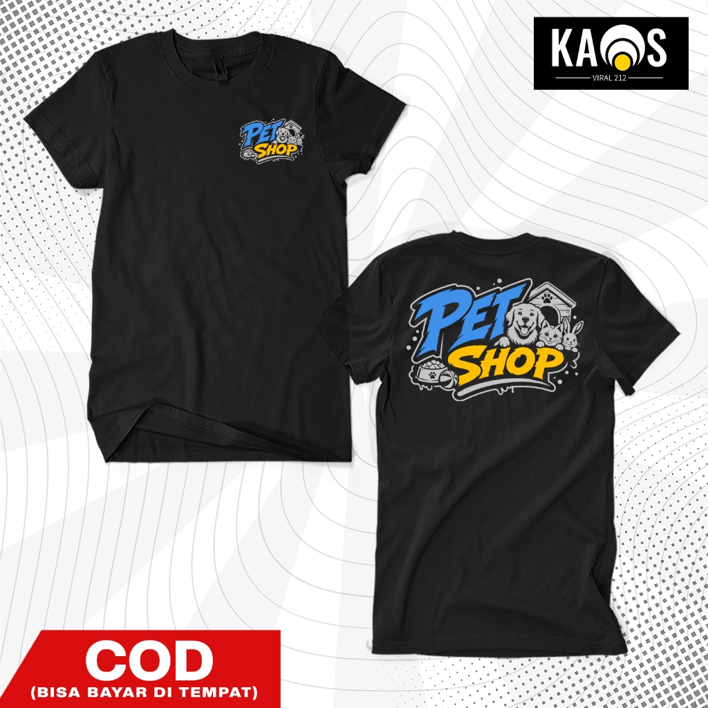 Pet Shop เสื้อยืด Unisex Pet Shop Cotton Combed 30s