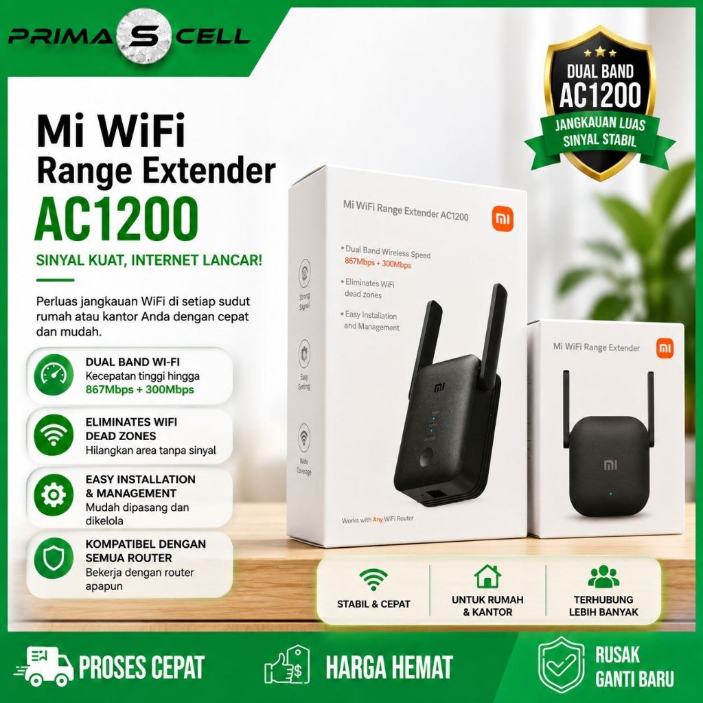 Xiaomi Mi Wifi Extender Pro Repeater Amplifier เครื่องขยายสัญญาณไร้สาย 300Mbps AC1200 Router Range G