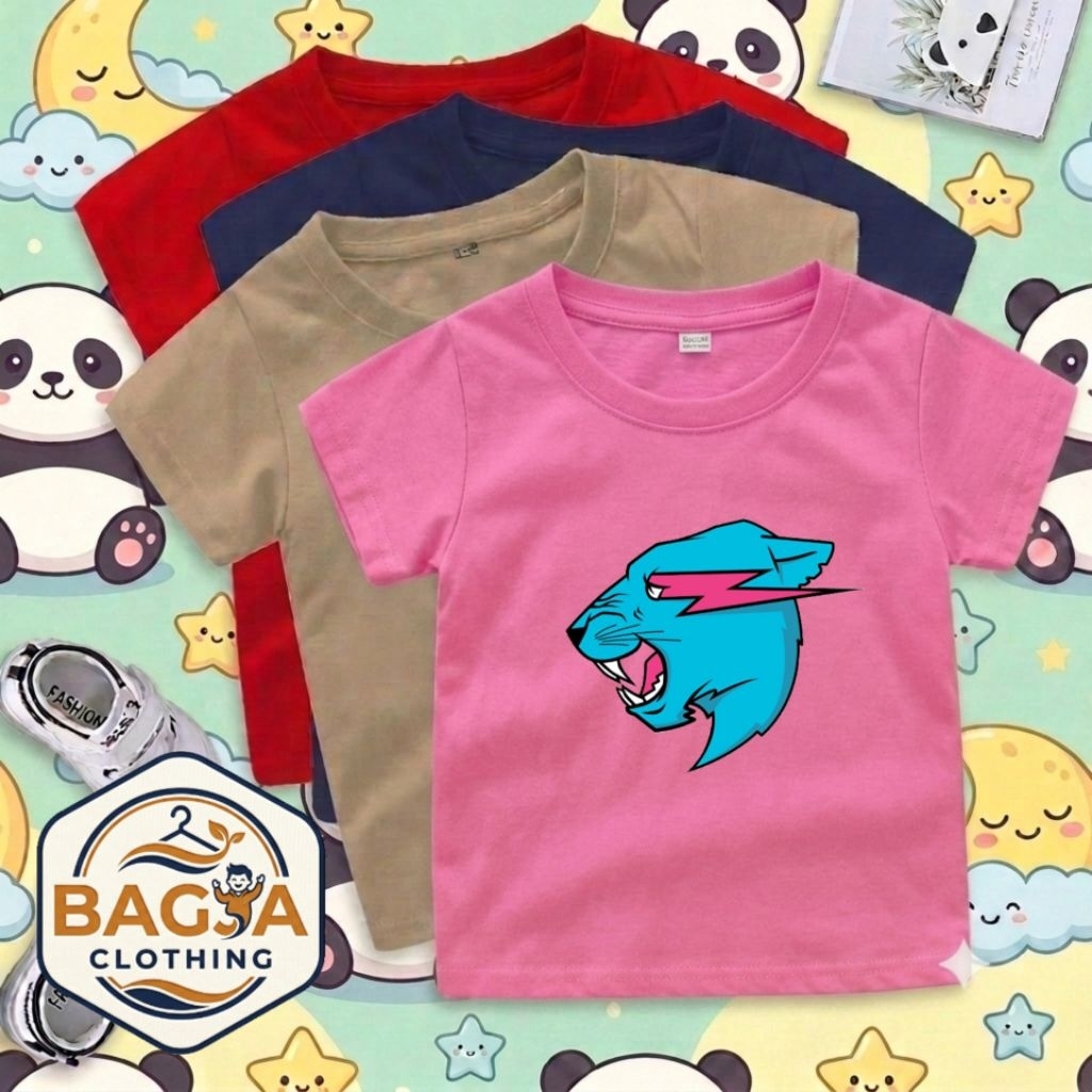เสื้อยืด Mr beast Kids สําหรับเด็กชายและเด็กหญิง