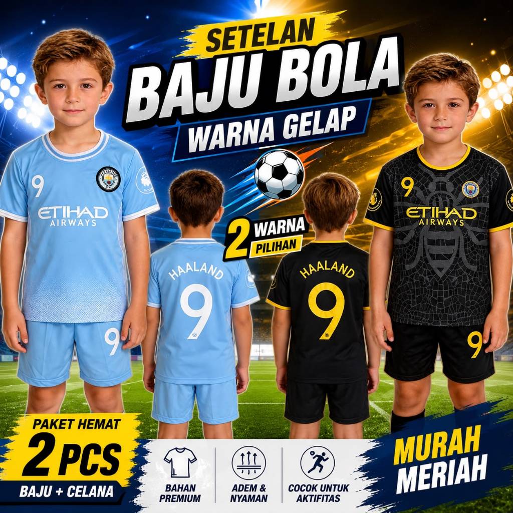/ MAN.CITY FOOTBALL JERSEY / LATEST MAN.CITY KIDS FOOTBALL SHIRT SET 2022-2023
