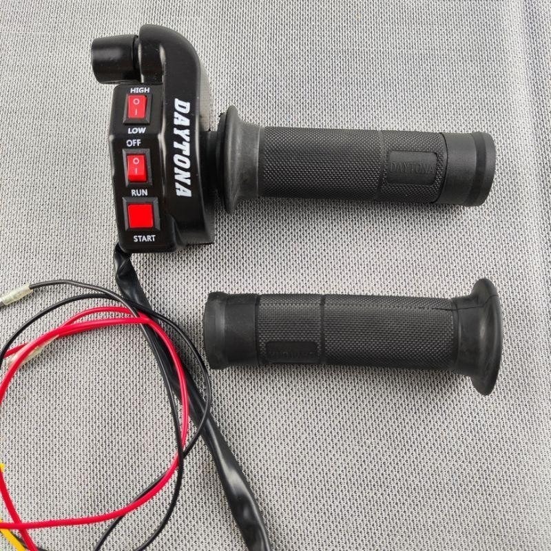 TOMBOL DYTONA SPONTAN GAS 3 ปุ่ม UNIVERSAL สําหรับรถจักรยานยนต์ทั้งหมดสาย LENGTH 120 ซม.