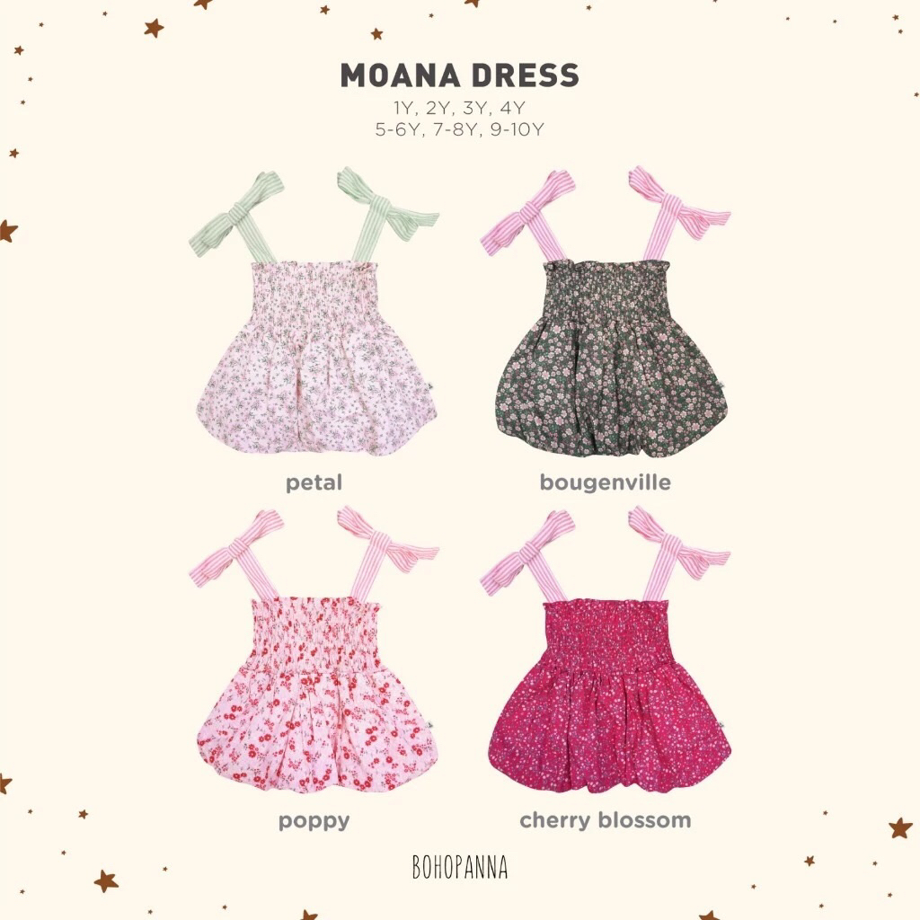 BOHOPNA - MOANA DRESS - เดรสเด็กผู้หญิง