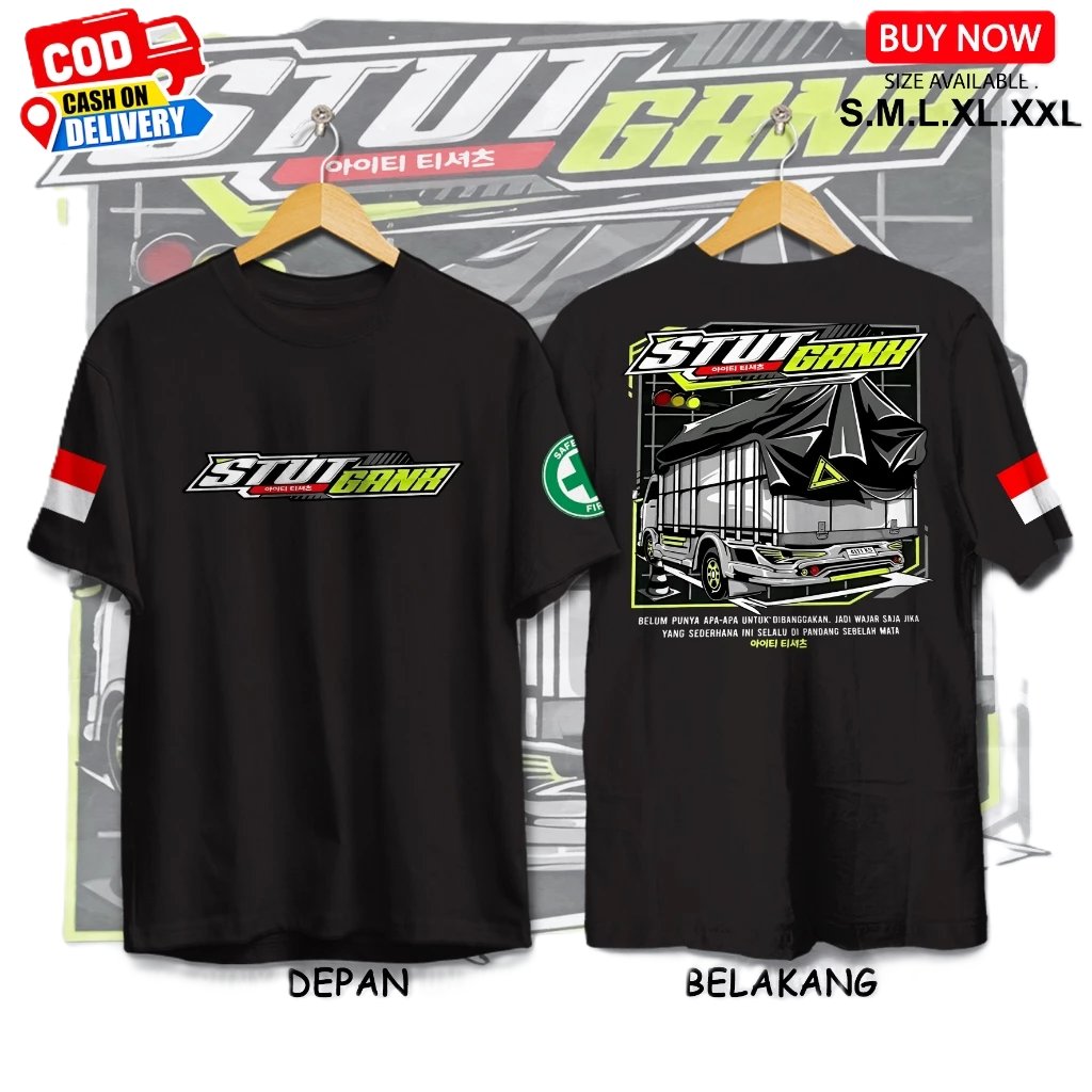 STUT GANK DRIVER T-SHIRT/ STUT GANK DRIVER Distro เสื้อยืด/ เสื้อยืดผู้ชายและผู้หญิง