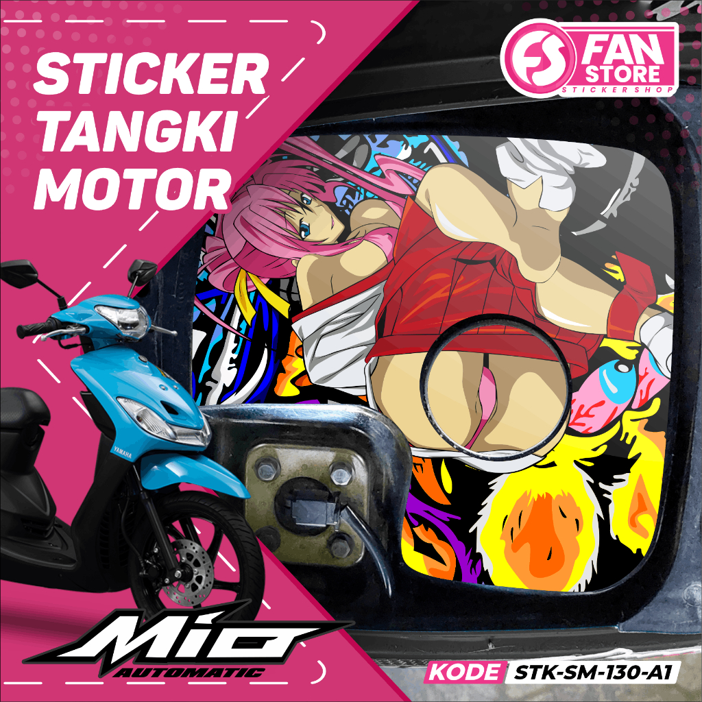 น่ารัก Mio Sporty Anime Girl Motorcycle Tank Sticker - Anti-Scratch Mio Sporty Tank Accessories พร้อ