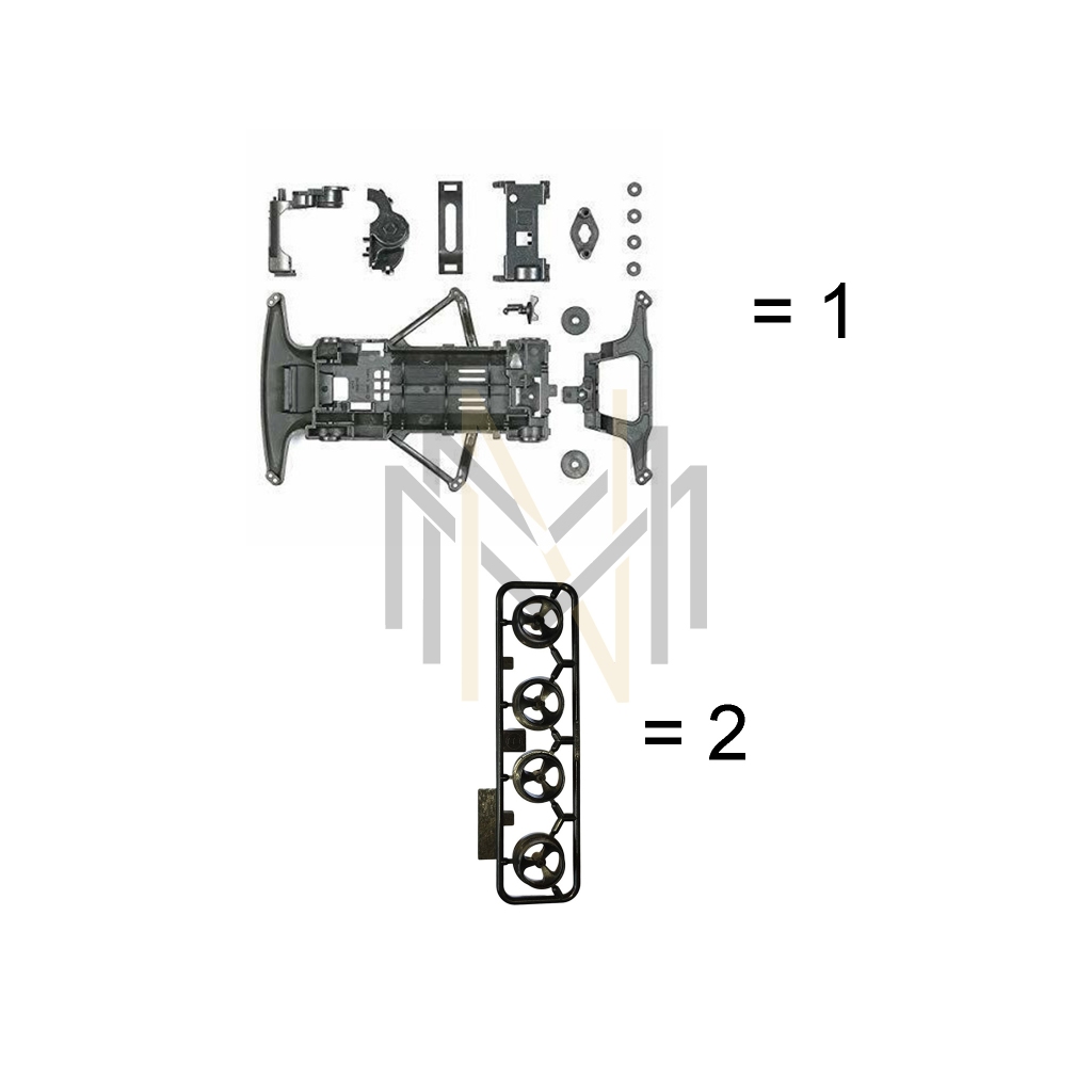 Tamiya 95239 CARBON REINFORCED SFM CHASISS PACKAGE 11