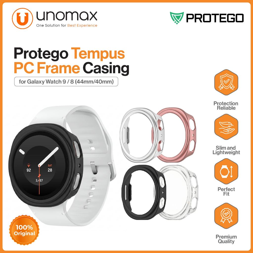 เคสนาฬิกา Samsung Galaxy Watch 9 / 8 (40 มม./44 มม.) Protego Temple PC Frame Casing (PT-076)