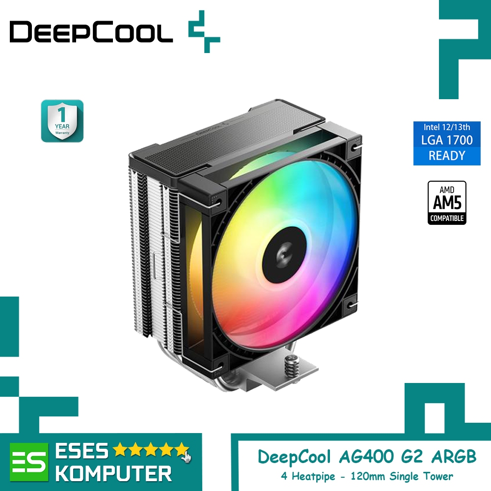 HSF DeepCool AG400 G2 ARGB | คูลเลอร์ซีพียูแอร์ 120มม