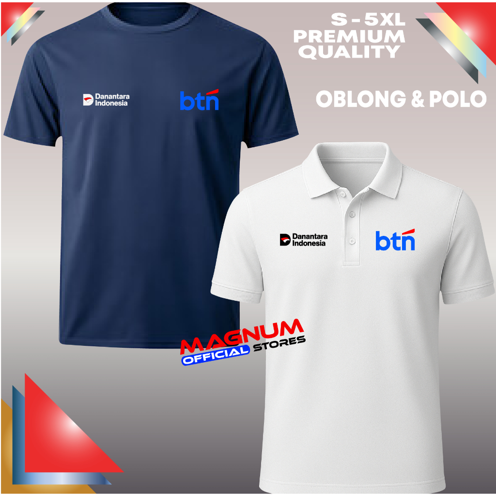 BTN Danantara เสื้อโปโลเสื้อคอปกและเสื้อยืดแขนสั้น S - 5XL Ready ล่าสุด