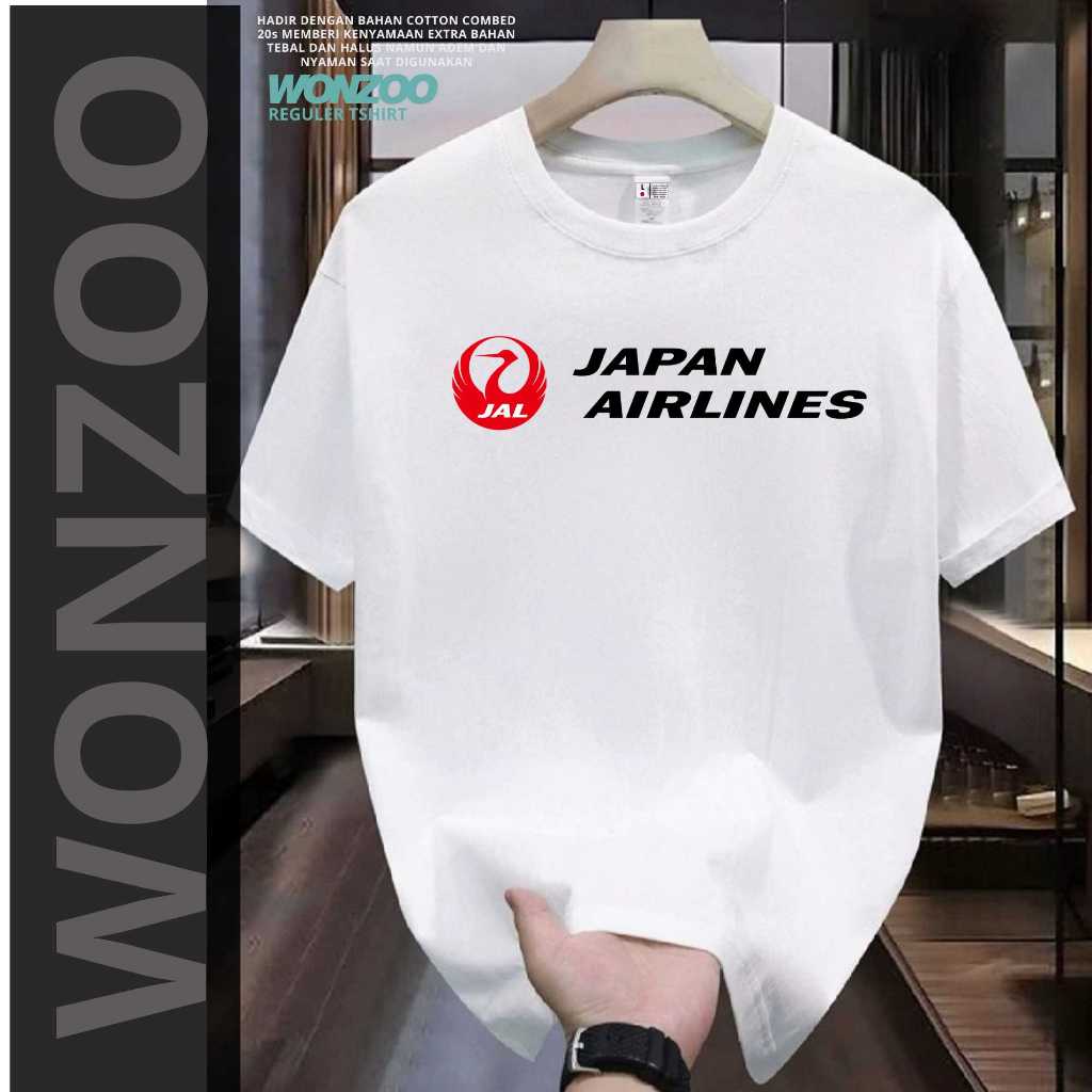 KATUN JAPAN AIRLINES TSHIRT SOUVENIR JAPAN - PREMIUM QUALITY JAPANESE SOUVENIRS ORIGINAL 20S COTTON