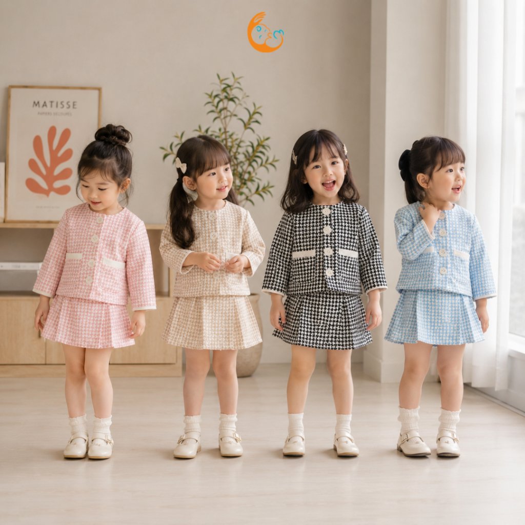 Halomam - Zora Blazer (Children/Baby Girl Blazer 3 เดือน - 6 ปี/Tweed Blazer)