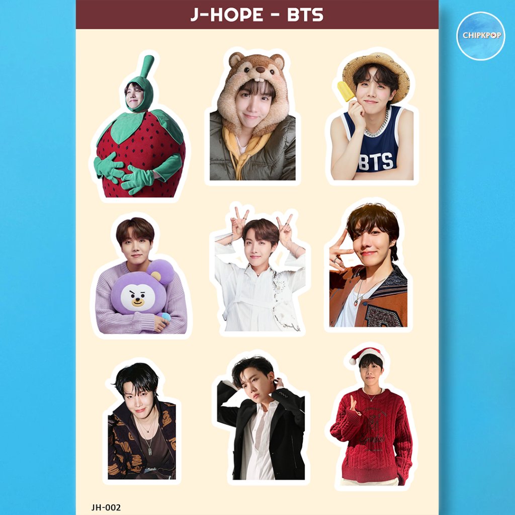 BTS JHOPE สติ๊กเกอร์ I TAEHYUNG BTS I SUGA BTS I สติ๊กเกอร์ KPOP BTS I สติ๊กเกอร์ JIN NAMJOON JHOPE 