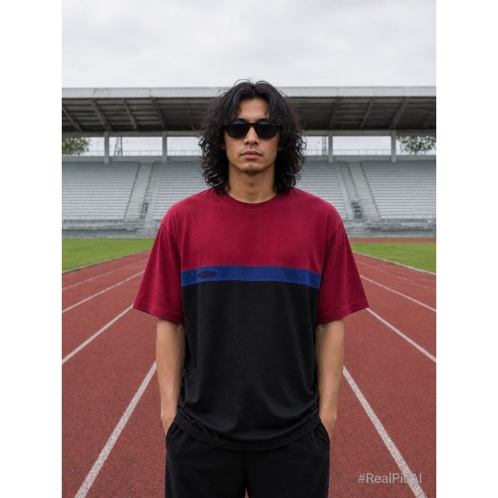 (BIG SIZE / Y2K) เสื้อโพลีเอสเตอร์ mest UMB*0 0R1 Size XL (P72 x 58)