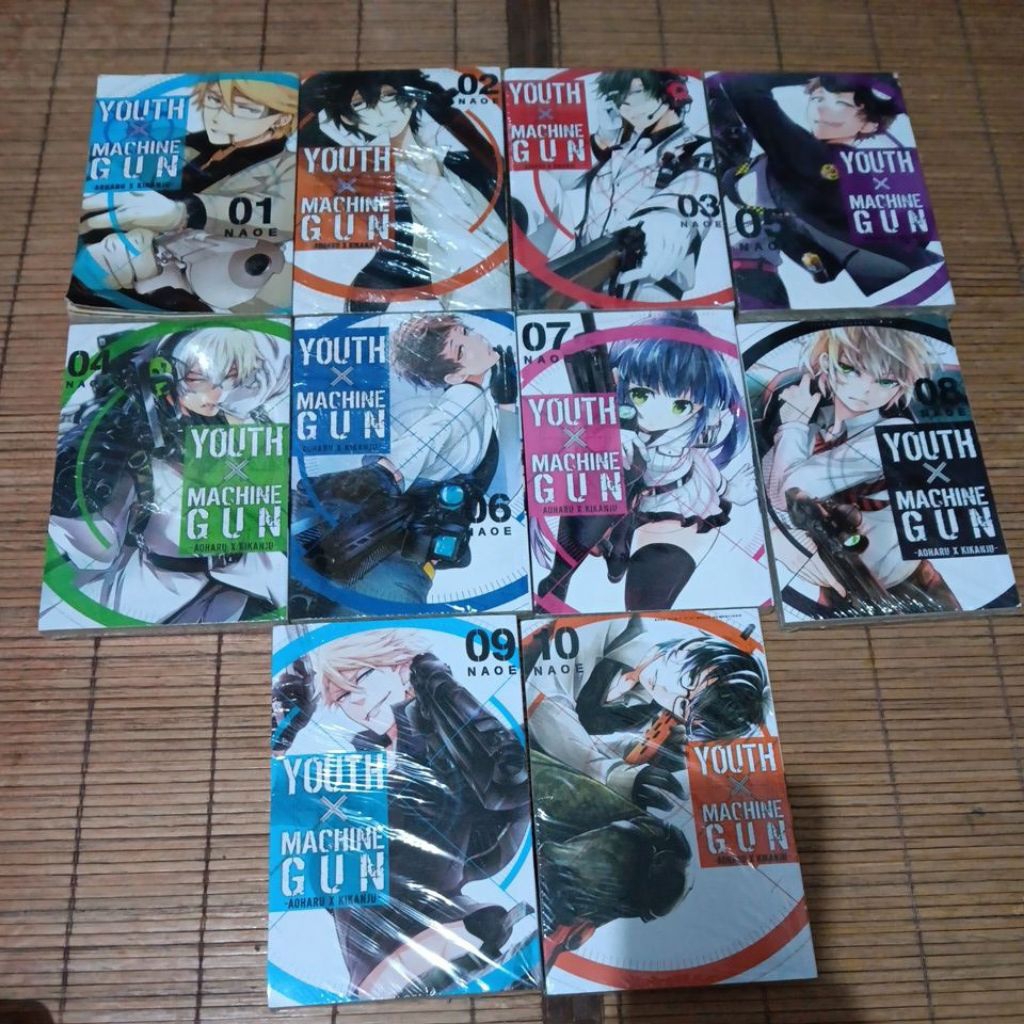 [SET] Youth X Machinegun Aoharu X Kianju Comic Vol 1-10 By Naoe (ซีลและพรีเลิฟ)