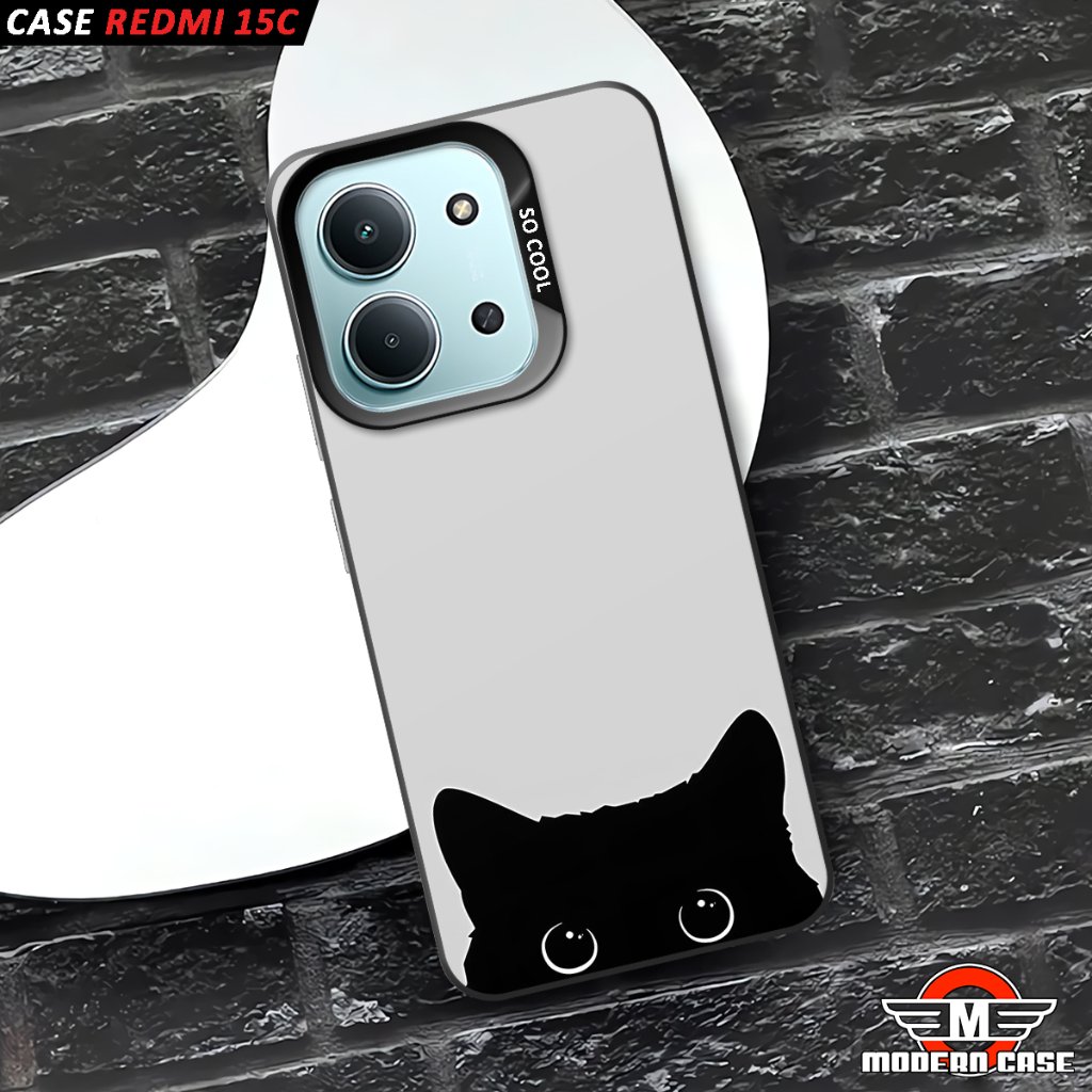 Softcase ImdปลอกสีดําMatte Redmi 15C 14CกรณีHP Note 14 13 Pro 4G 5Gล่าสุดโฮโลแกรมกรณี2026 NS-63