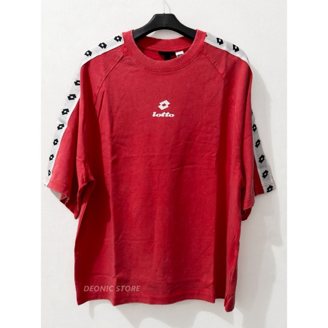 H & M L0TT0 เสื้อยืดผ้าฝ้ายโอเวอร์ไซส์ ORIGINAL