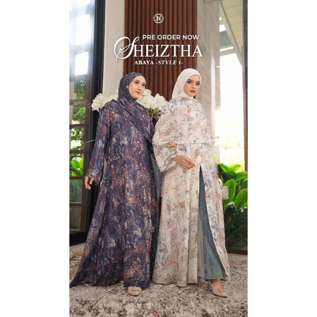 SHEIZTHA ABAYA STYLE 1 NADHEERA LUXURY ORIGINAL