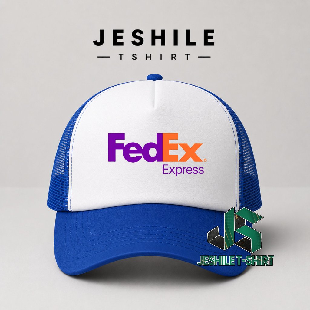 หมวกตาข่าย โลโก้หมวก Trucker FedEx Express ผู้ใหญ่ผู้ชายผู้หญิงคุณภาพสูงระดับพรีเมียม By Jeshile เสื