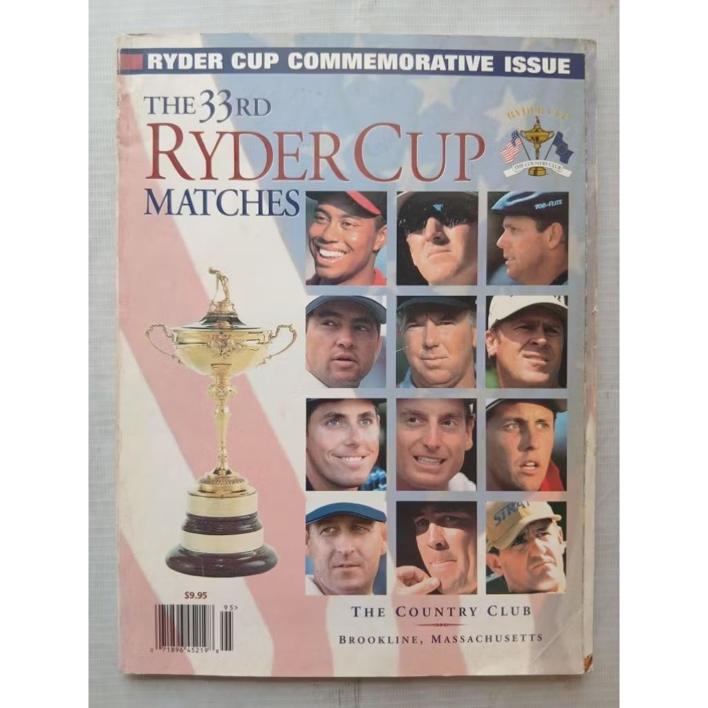หนังสือกีฬากอล์ฟนําเข้า Ryder Cup Commemorative Issue THE 33rd RYDER CUP MATCHES