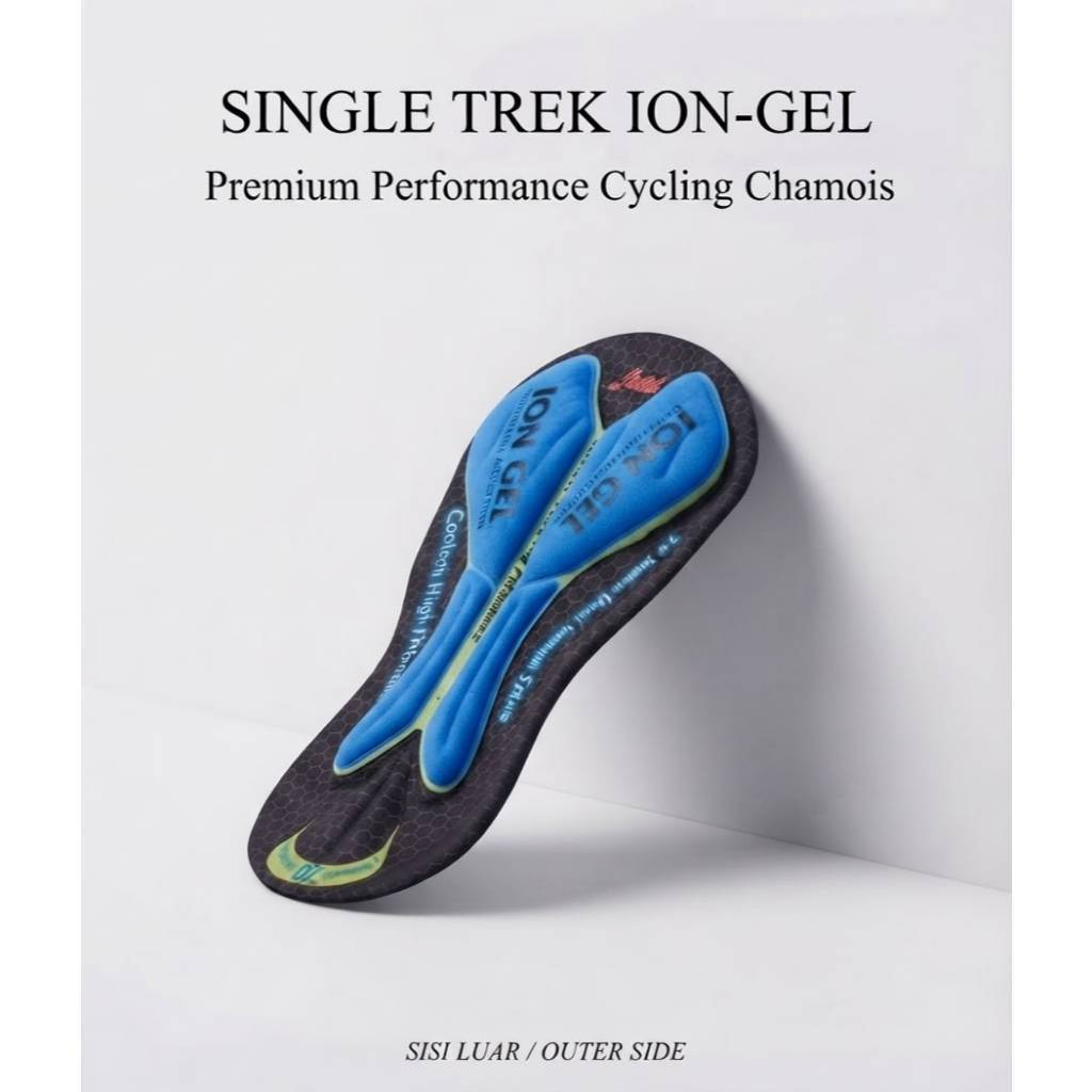 Ion Gel Padding Foam กางเกงปั่นจักรยาน SingleTrek Chamois Gel Anti-Stress
