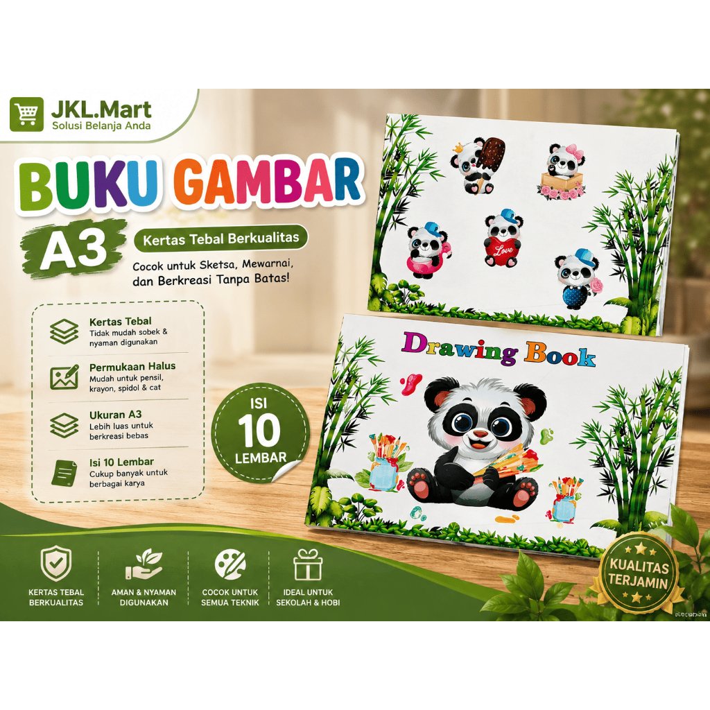 A3 DRAWING BOOK, THICK, หนังสือแบบวาดคุณภาพ