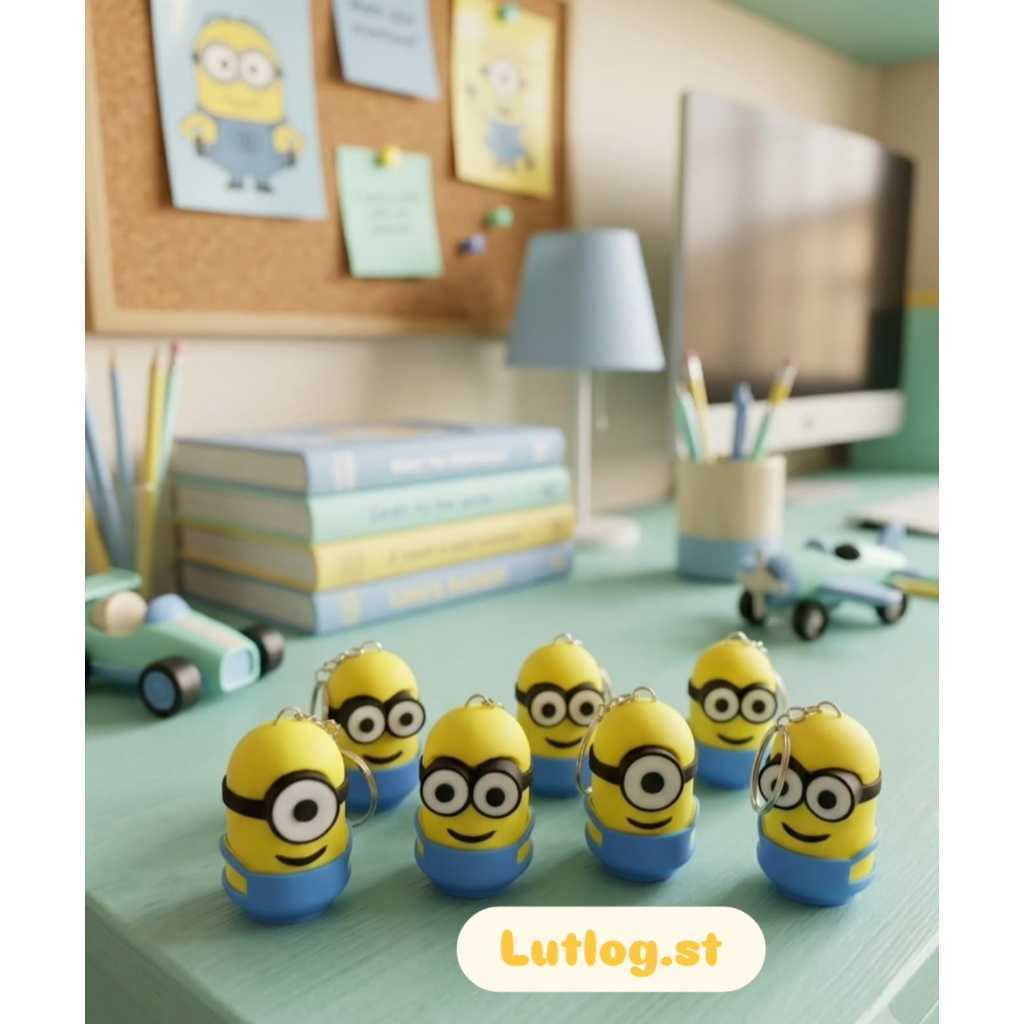 GANTUNGAN Minions Keychain 3D Print Clickers - พวงกุญแจ Minions Clickers