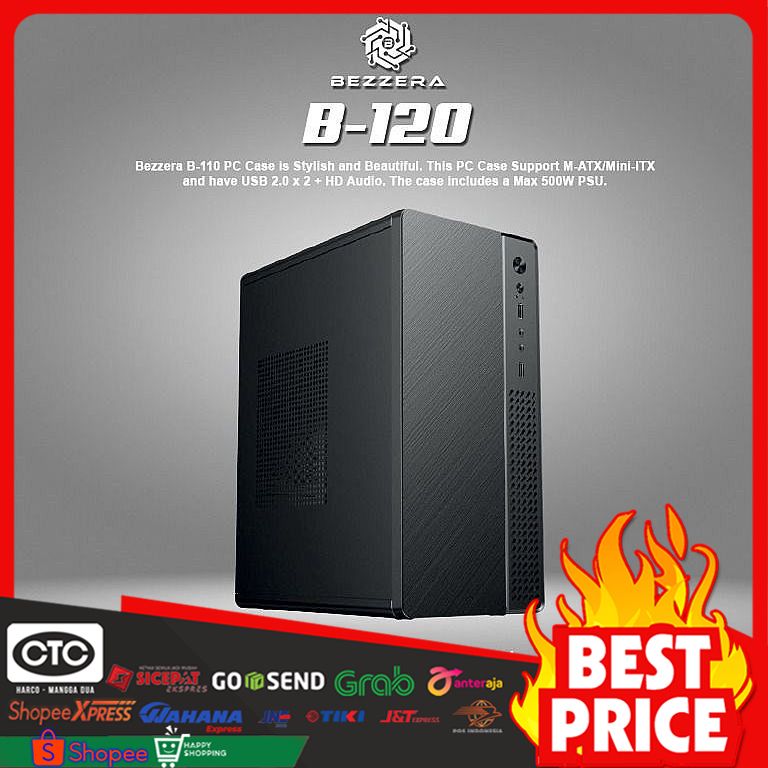 BEZZERA B120 + PSU 500W - เคสพีซี | M-ATX, Mini-ITX - เคสพีซี