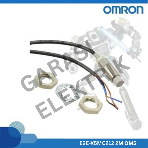 OMRON E2E-X5MC212 2M OMS - Proximity Sensor - Short Body - M12 - NPN NC - ระยะตรวจจับ 5mm