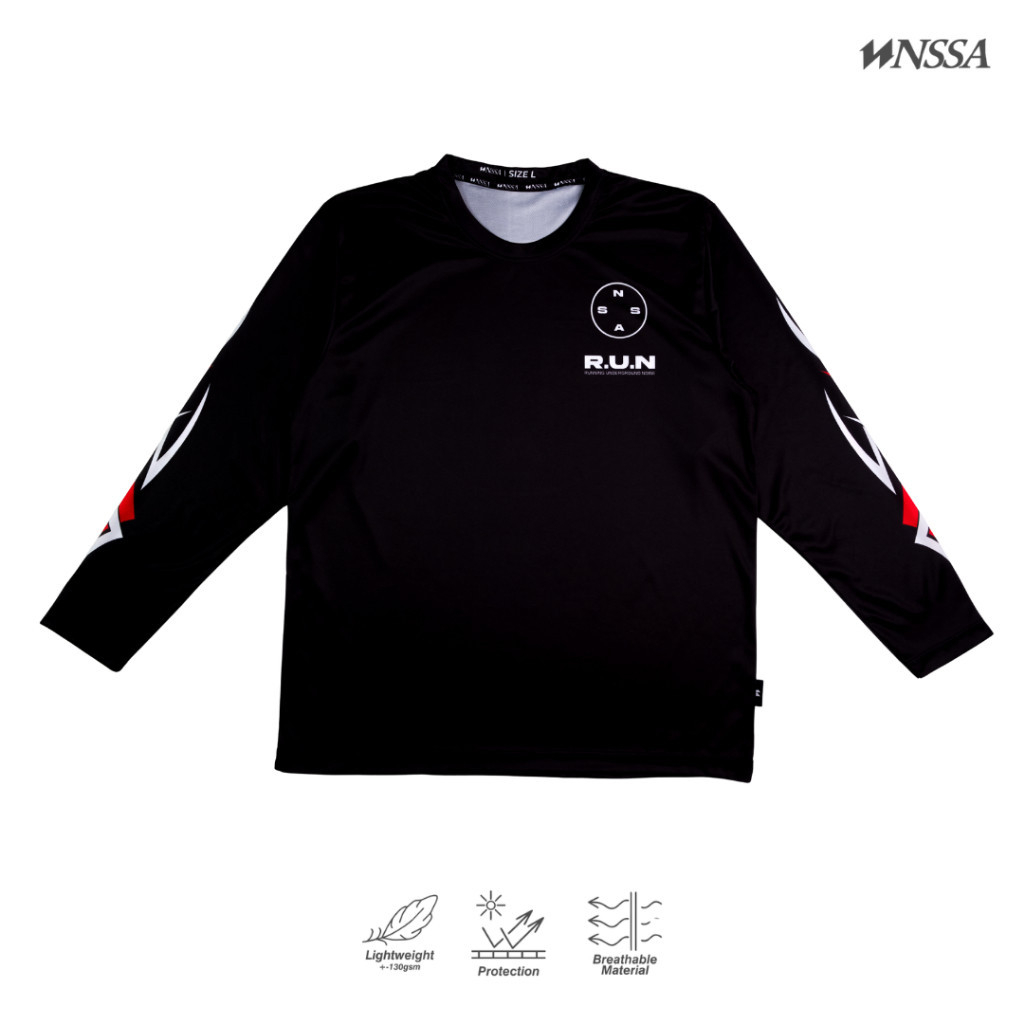 [NEW SIZE] เสื้อลายทางสีดําและสีขาว - ยาว - เสื้อแข่งผู้ชายและผู้หญิง - เครื่องแต่งกายแห่งชาติ ABCC