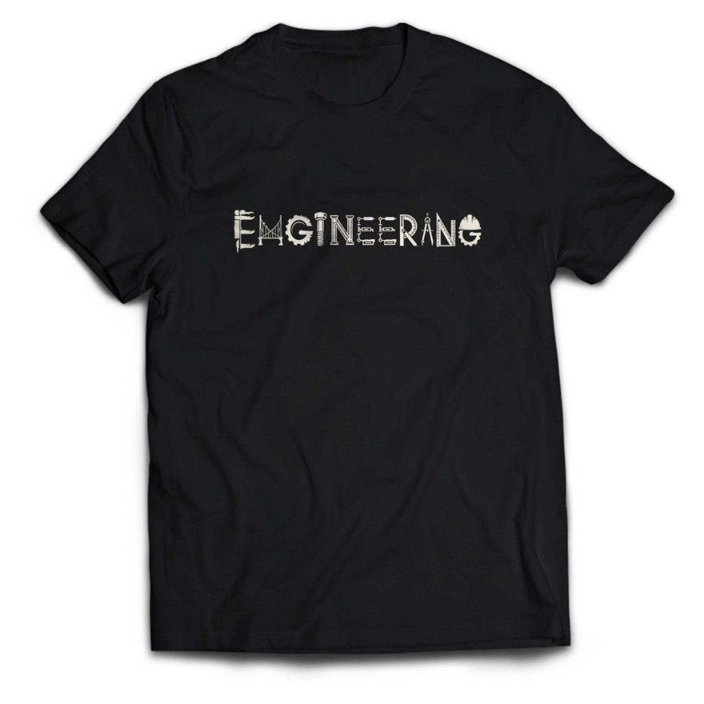 เสื้อยืดผู้ชาย Technician ENGINEERING TXT เสื้อผู้ใหญ่ Unisex PakeKaos