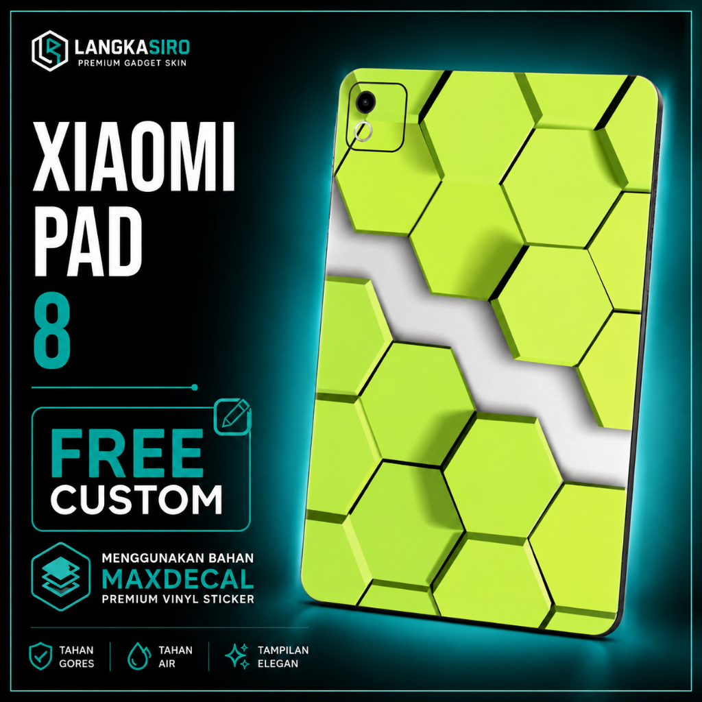 Garskin Tablet Xiaomi Pad 8 Custom Premium Maxdecal Skin Back Protector Tablet Full Body