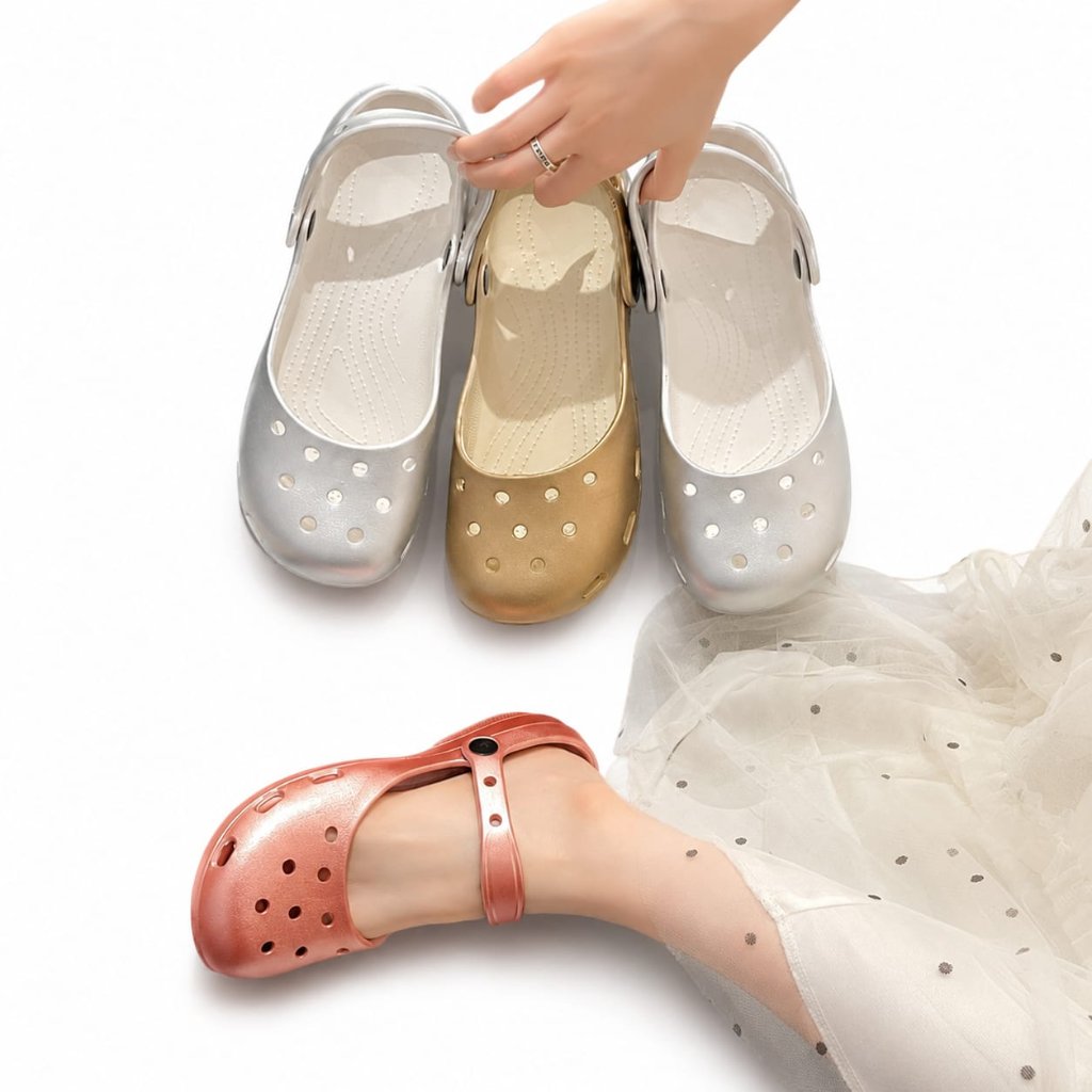 รองเท้าบัลเล่ต์ Crocs Classic Glitter