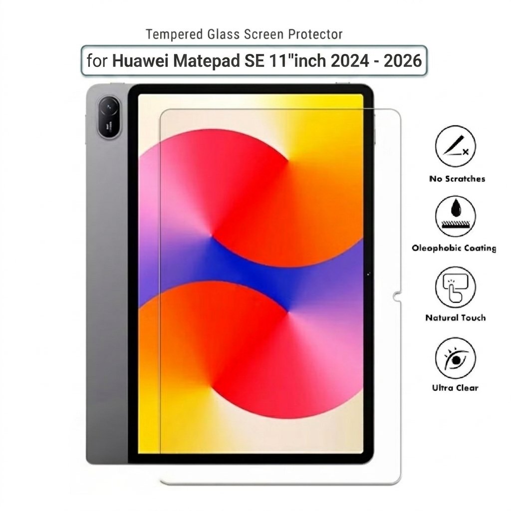 กระจกนิรภัย Huawei Matepad SE 11" นิ้ว 2024 / ป้องกันรอยขีดข่วน Huawei Matepad SE 11 / Huawei Matepa