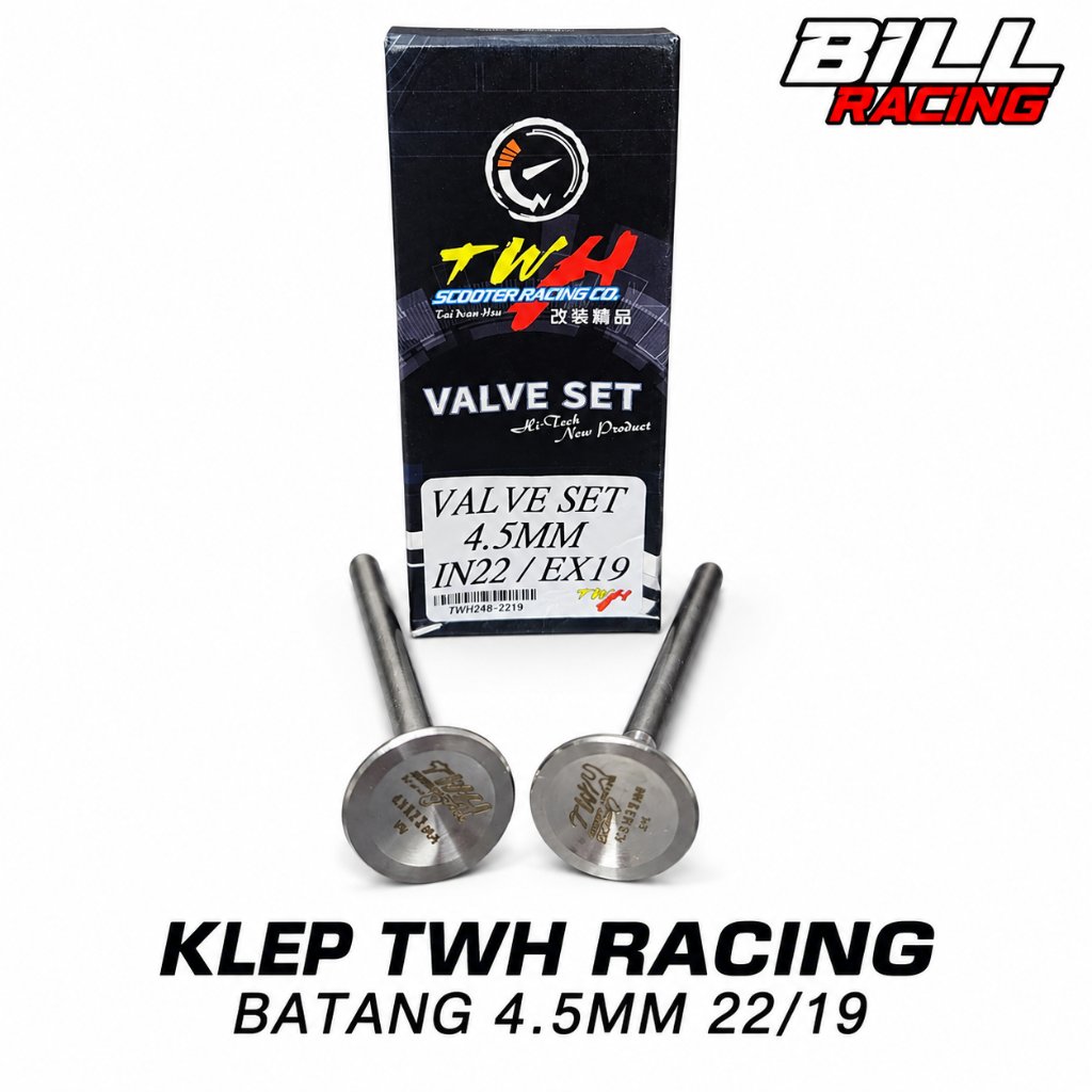 TWH VALVE 22/19 STEM 4.5 MX VIXION FU 150 22 19 เบรก 2 ชิ้น