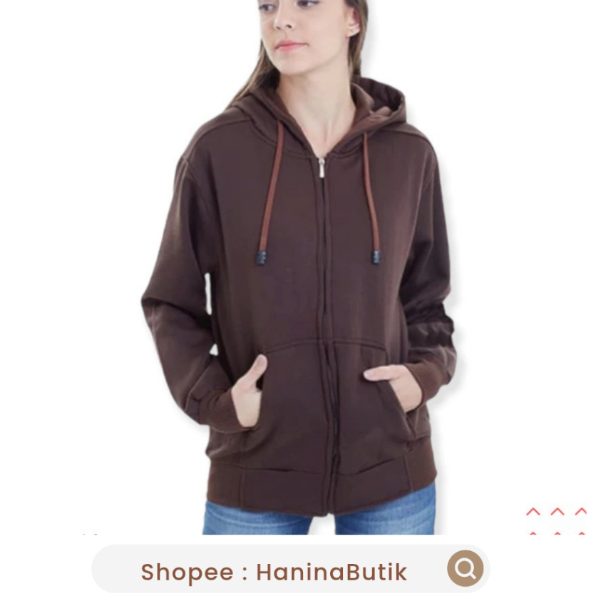 XL BROWN ZIPPER SWETER JACKET