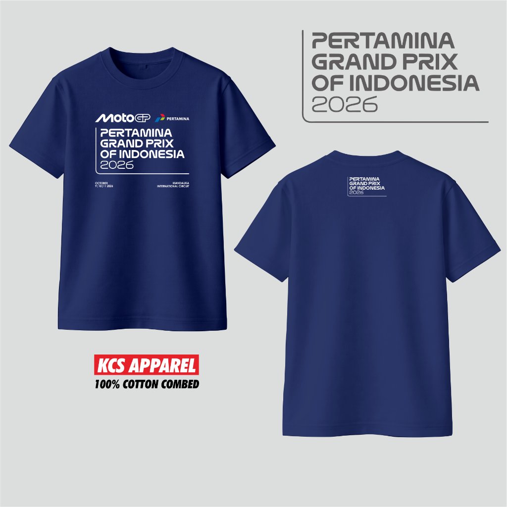 เสื้อยืดวงจร Motogp mandalika 2025 indonesia