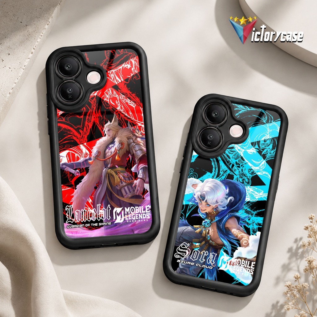 HP Glossy Softcase เคสโทรศัพท์สําหรับ VIVO V60 LITE IQOO Z10R HEROML6 Motif ซิลิโคนแก้วพรีเมี่ยมเคสโ