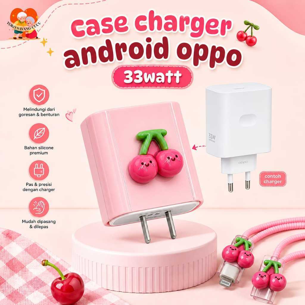 Cable Protector Charger OPPO REALME 15W 33W 45W | Motif Charger Protector