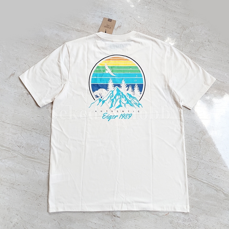 EIGER ROVER 1.0 เสื้อยืดต้นฉบับ EIGER 1989 COTTON SHORT-SLEEVED เสื้อยืดผู้ชาย