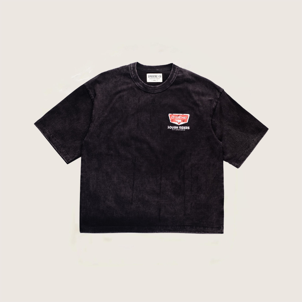 DND EXE เสื้อยืด Mens Race Boxy Sandwash
