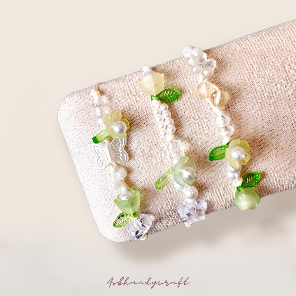 [TG105] 1 ชิ้น - สร้อยข้อมือโมเต้เชือกหยก 1 มม. พรีเมี่ยม