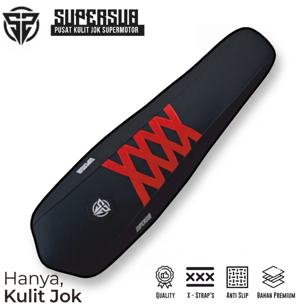 SUPERSUB - ผ้าคลุมเบาะ Supermoto ของแท้ ชนิดหนัง XXXX BLACK Trail Supermoto ENDURO TRABAS