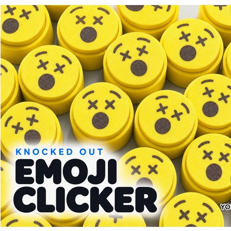 พวงกุญแจอิโมจิ 3D CLICKER Knock Out