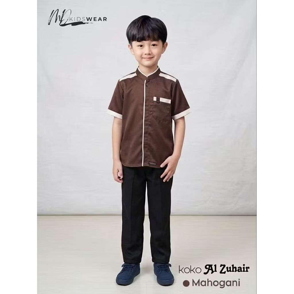 เสื้อผ้าคู่รัก Al-Zuhair สําหรับพ่อและลูกชาย | ชุดเด็กอายุ 1-14 ปี โดย MD Kidswear | วัสดุ Toyobo พร