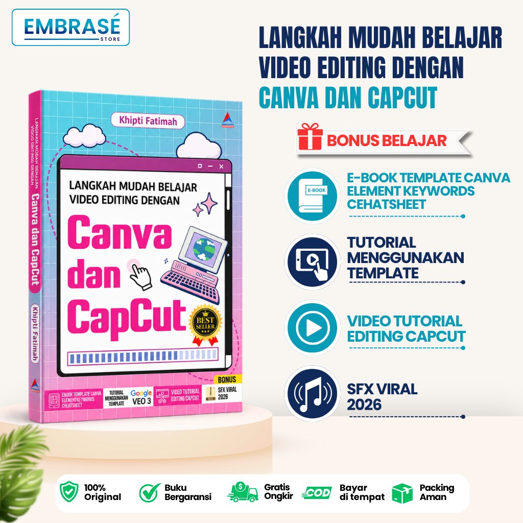 EASY STEP BOOK สําหรับการแก้ไขวิดิโอด้านด้านการพร้อม CANVA และ CAPCUT - Embrase