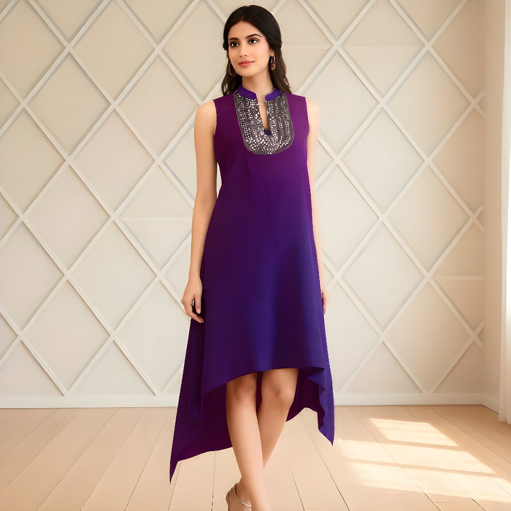 SHORT-SLEEVED SINGLE KURTI/ANARKALI COLLECTION สําหรับผู้ใหญ่และวัยรุ่น