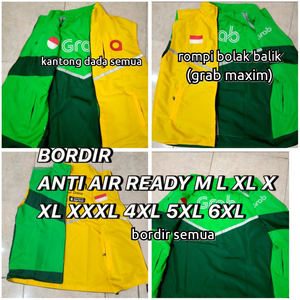 GRAB MAXIM TWO ACCOUNT SAFE VERMUK LOLOS VERMUK READY ML XL XXL XXXL 4XL 5XL 6XL