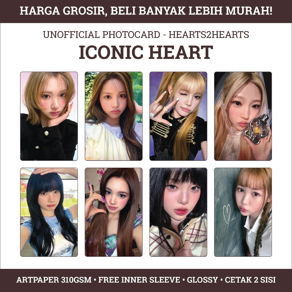 HEARTS2HEARTS UNOFFICIAL PHOTOCARD ICONIC HEART